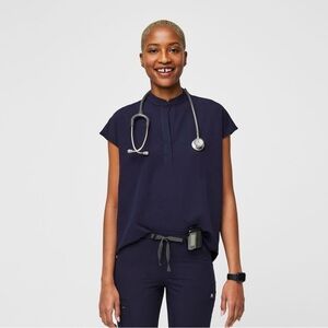 Figs navy scrub top. Size XS